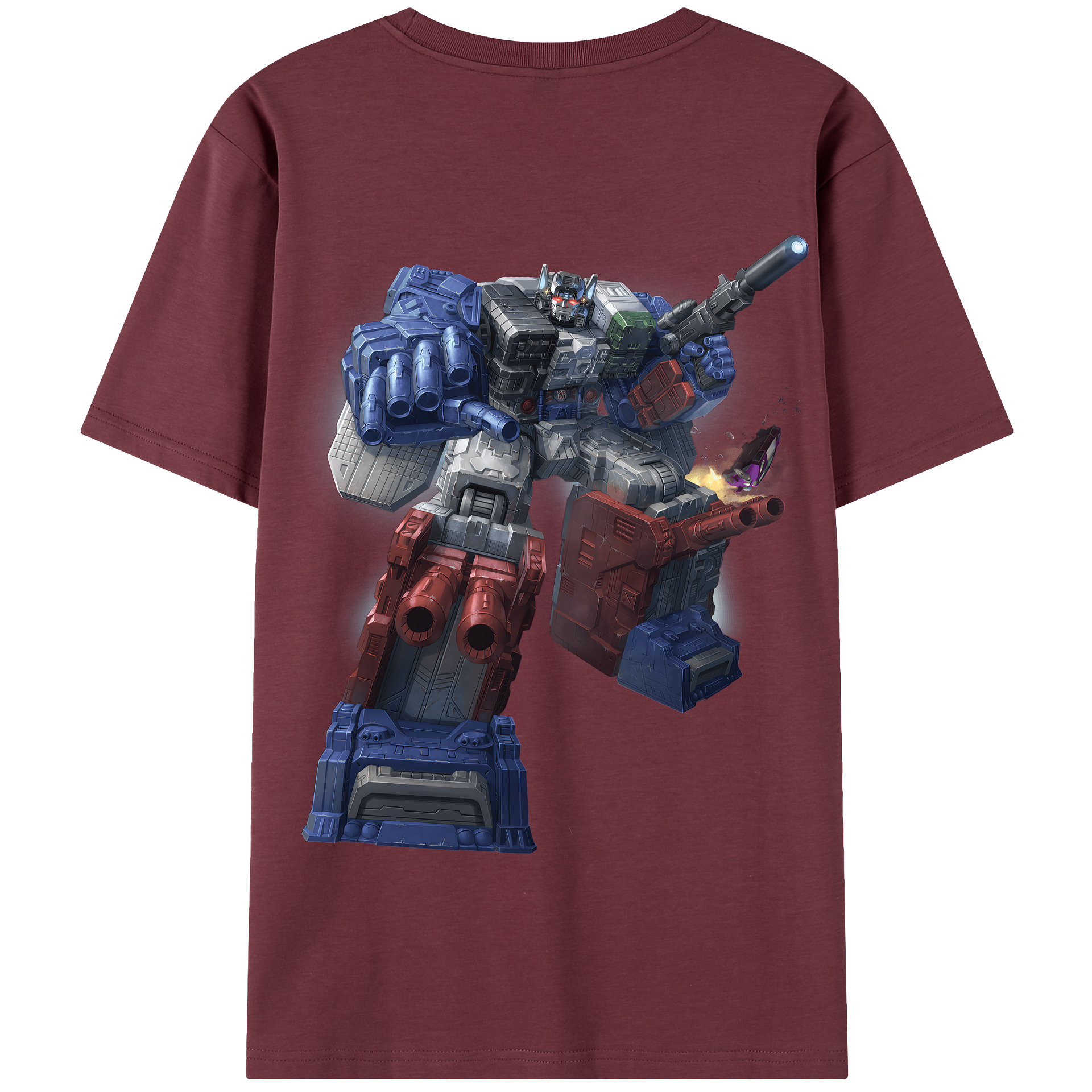 （画像用） Transformers トランスフォーマー 綿100％半袖Tシャツ（背面プリント）